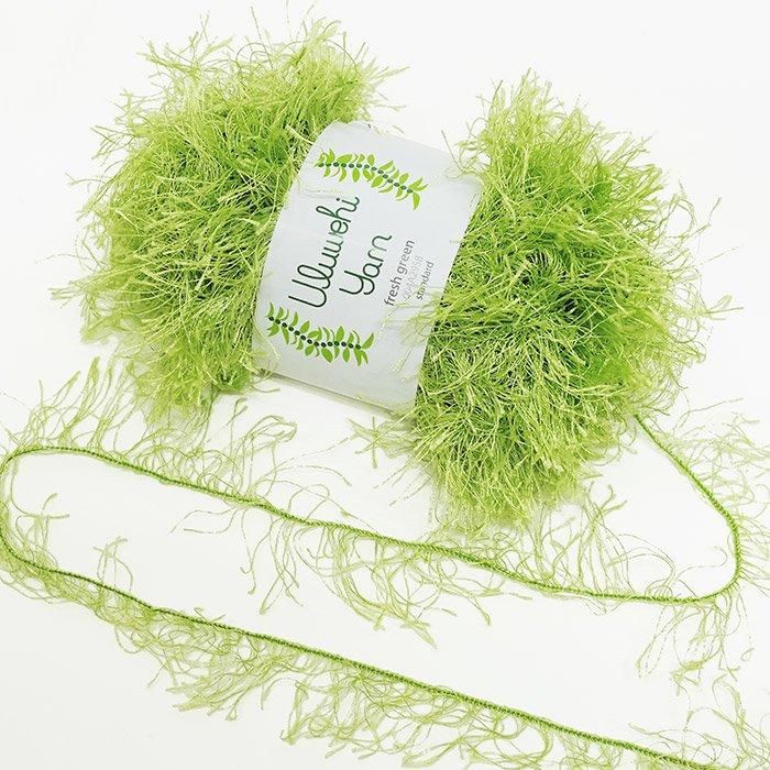 Wool yarn, Ulbehi Yarn, Fresh Green, 50g [uysd-004A29SB] 