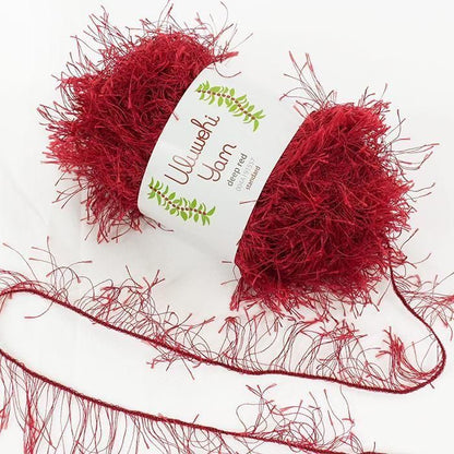 Wool yarn, Ulbehi Yarn, Deep Red, 50g [uysd-004A191557] 