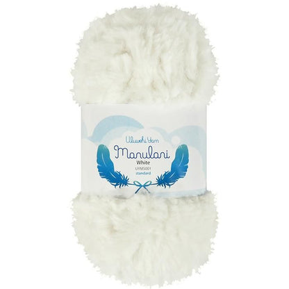 毛糸 ウルベヒヤーン マヌラニ ファーヤーン ホワイト 50g ［uyml-UYMS001］