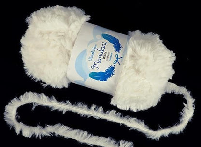 毛糸 ウルベヒヤーン マヌラニ ファーヤーン ホワイト 50g ［uyml-UYMS001］