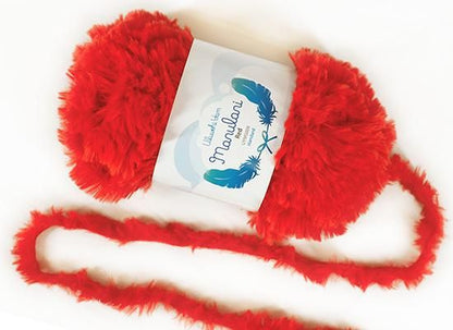 Ulubehi Yarn Manulani Fur Yarn Red 50g [uyml-UYMS009] 