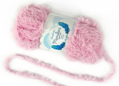 毛糸 ウルベヒヤーン マヌラニ ファーヤーン ライトピンク 50g ［uyml-UYMS011］