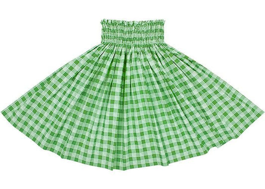 [Color Match] Pau Skirt, Paraka Pattern, Parrot Green, spau-K0006-parrotgreen