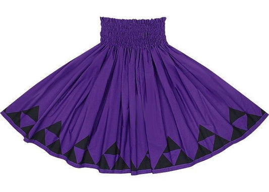 [Color Match] Pau Skirt, Mauna Pattern, Bright Purple, spau-K0008-brightpurple