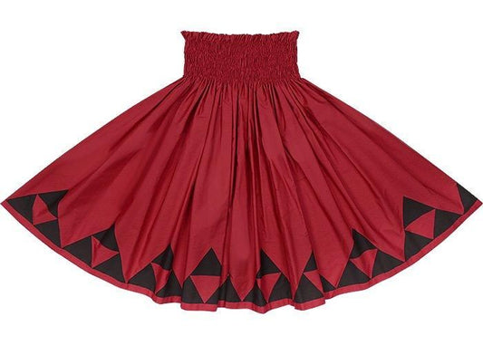 [Color Match] Pa'u Skirt, Mauna Pattern, Cardinal Red, spau-K0008-cardinalred