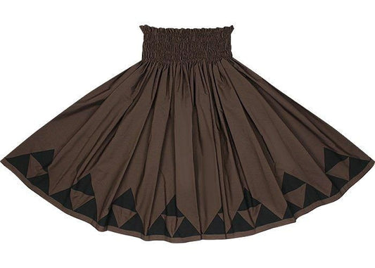 [Color Match] Pau Skirt, Mauna Pattern, Chocolate, spau-K0008-chocolate