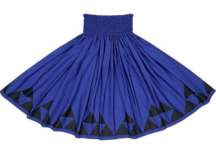[Color Match] Pa'u Skirt, Mauna Pattern, Night Blue, spau-K0008-nightblue