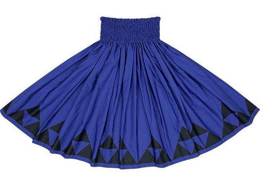[Color Match] Pa'u Skirt, Mauna Pattern, Night Blue, spau-K0008-nightblue
