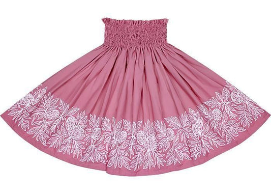 [Color Match] Pau Skirt, Ulu Pattern, Clay Rose, spau-K0010-clayrose