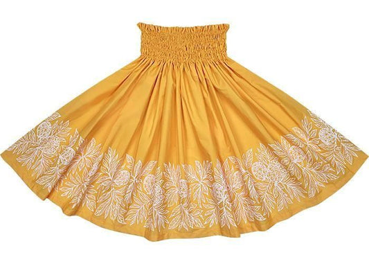 [Color Match] Pau Skirt, Ulu Pattern, New Gold, spau-K0010-newgold
