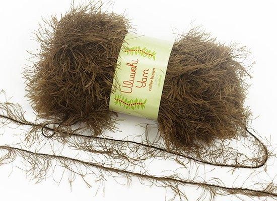 Wool yarn, Ulbehi Yarn, Coffee Brown, 50g [uysd-004A25] 