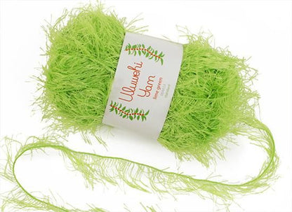 Wool yarn, Ulbehi Yarn, Lime Green, 50g [uysd-004A53] 