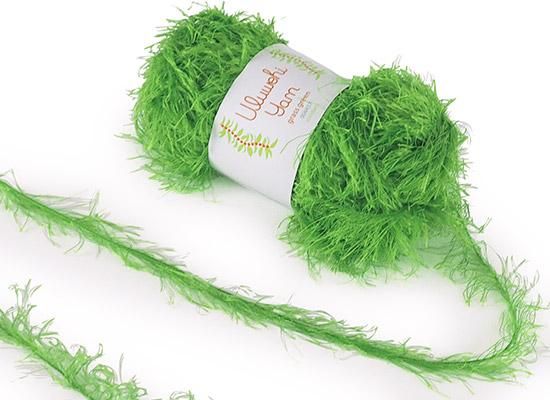 Wool yarn, Ulbehi Yarn, Grass Green, 50g [uysd-004A57] 