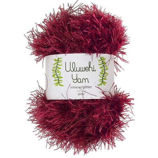 Wool yarn, Ulbehi Yarn, Wine Glitter, 50g [uygt-080A02] 