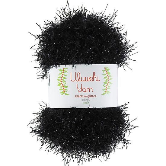 Wool yarn Urubehi Yarn Black Glitter 50g [uygt-080A05] 
