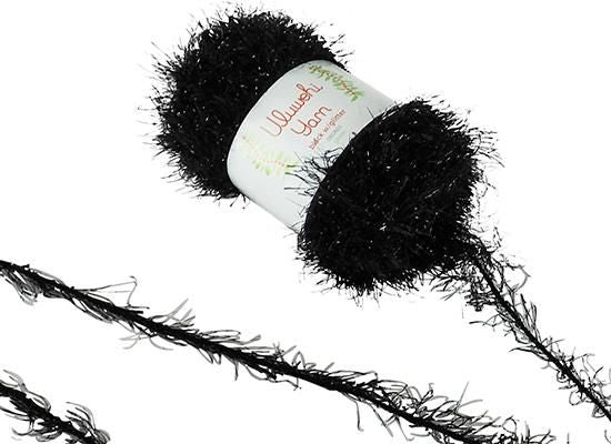 Wool yarn Urubehi Yarn Black Glitter 50g [uygt-080A05] 