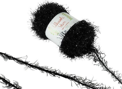 Wool yarn Urubehi Yarn Black Glitter 50g [uygt-080A05] 
