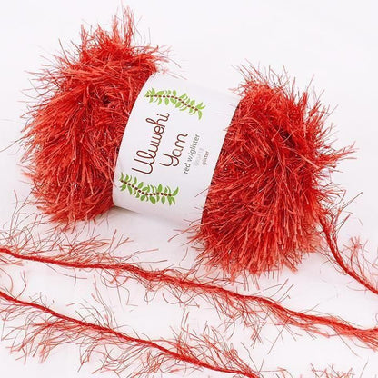 毛糸 ウルベヒヤーン レッドグリッター 50g ［uygt-080A18］