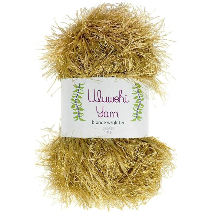 Wool yarn, Ulbehi Yarn, Blonde Glitter, 50g [uygt-080A25] 