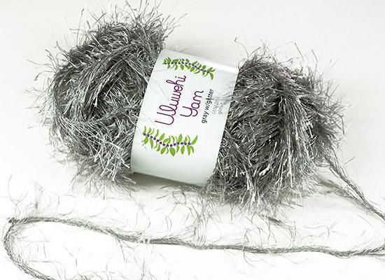 Wool yarn, Ulbehi Yarn, Gray Glitter, 50g [uygt-080A28] 