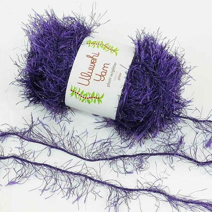 Wool yarn Urubehiyan Plum Glitter 50g [uygt-080A52] 