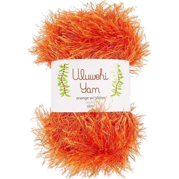 Wool yarn, Ulbehiyan Orange Glitter, 50g [uygt-080A53] 
