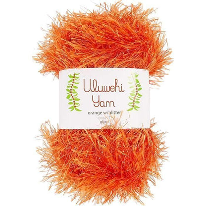 Wool yarn, Ulbehiyan Orange Glitter, 50g [uygt-080A53] 