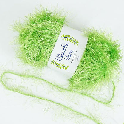 Wool yarn Urubehiyan Lime Glitter 50g [uygt-080A54] 