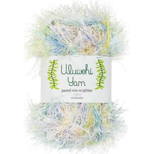 Wool yarn, Ulbehi Yarn, Pastel Mix Glitter, 50g [uymx-108B40] 