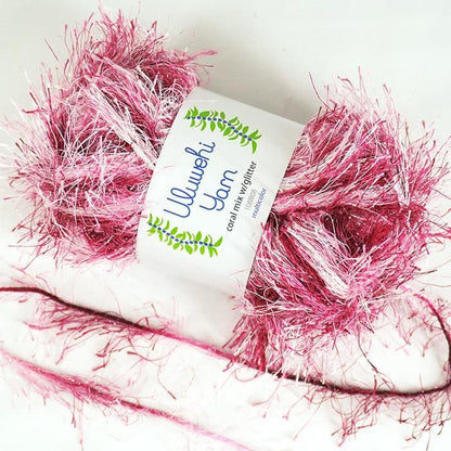 Urubehi Yarn Coral Mix Glitter 50g [uymx-108B08] 