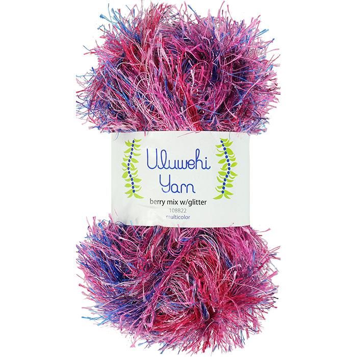 Wool yarn, Ulbehi Yarn, Berry Mix Glitter, 50g [uymx-108B22] 