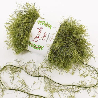 Wool yarn, Ulbehiyan, moss green, 50g [uysd-004A30] 