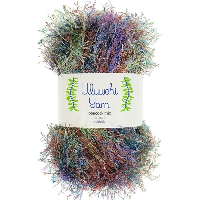 Wool yarn, Ulbehi Yarn, Peacock Mix, 50g [uymx-004B11] 