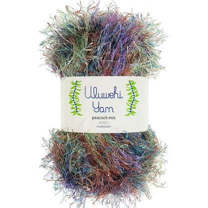 Wool yarn, Ulbehi Yarn, Peacock Mix, 50g [uymx-004B11] 