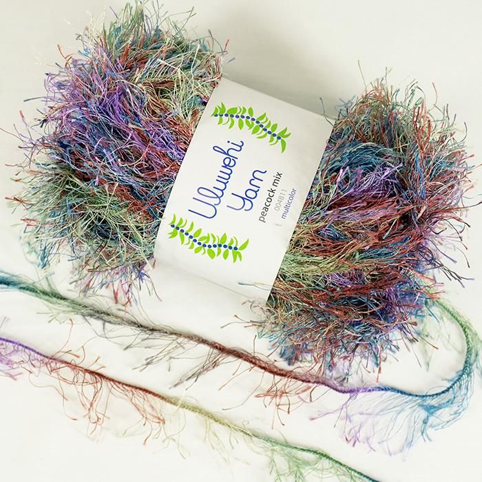 Wool yarn, Ulbehi Yarn, Peacock Mix, 50g [uymx-004B11] 