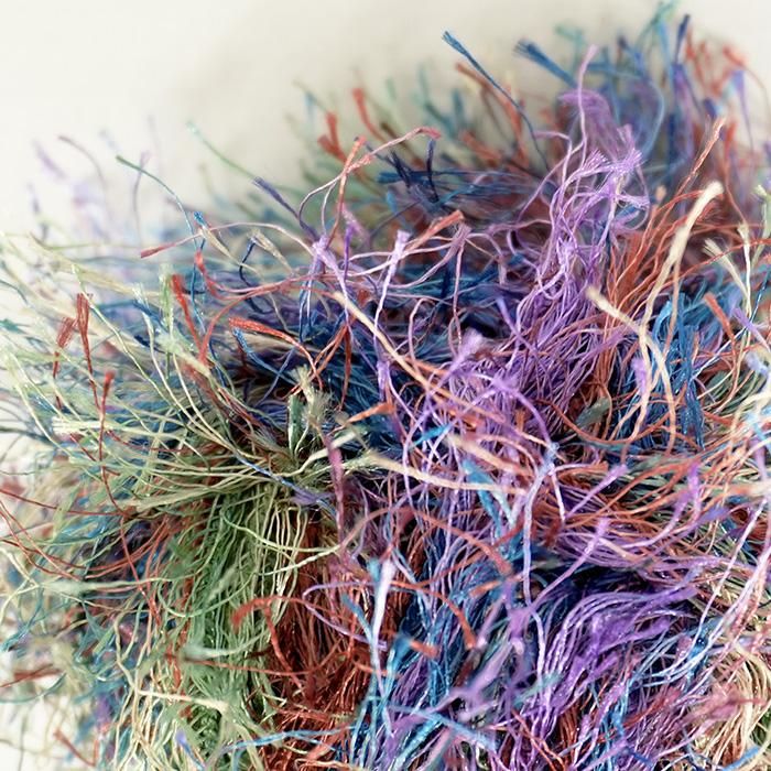 Wool yarn, Ulbehi Yarn, Peacock Mix, 50g [uymx-004B11] 