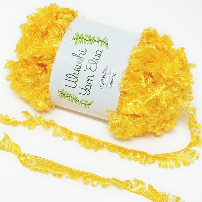 Wool yarn by Urubehiyan Elua Royal Yellow, 50g [uyel-001A140760] 