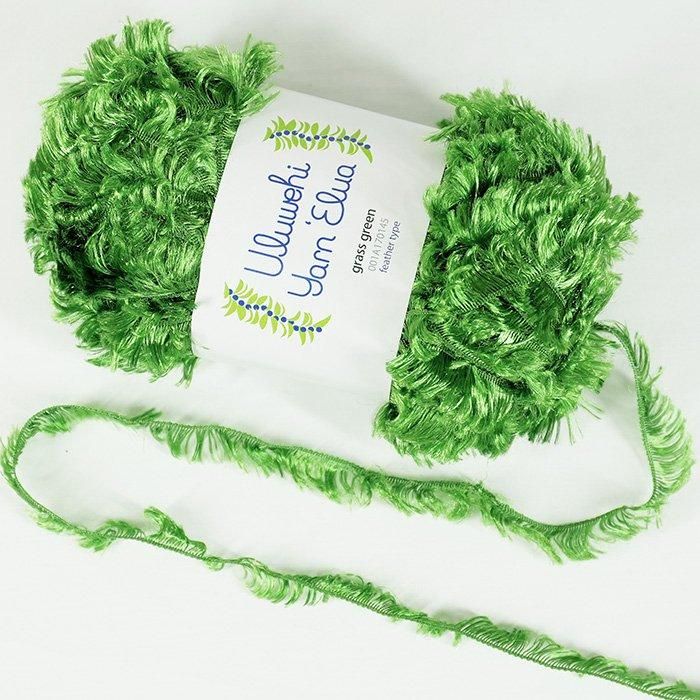 Wool yarn by Urubehi Yarn, Elua, Grass Green, 50g [uyel-001A170145] 