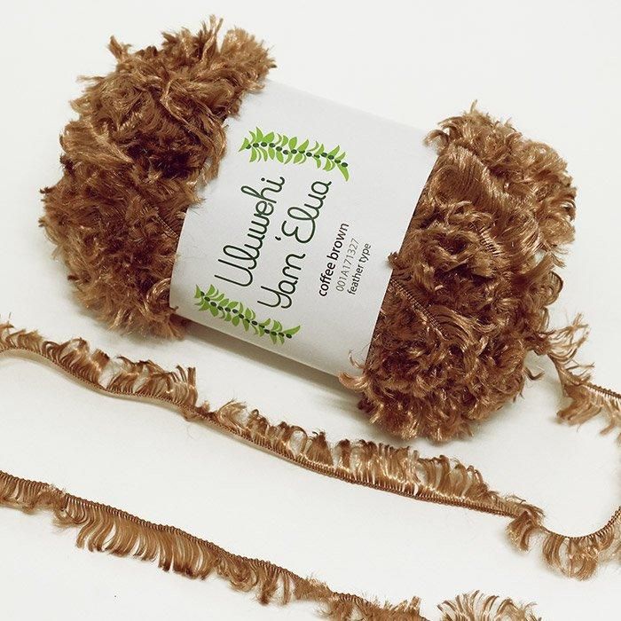 Wool yarn by Urubehi Yarn, Elua, Coffee Brown, 50g [uyel-001A171327] 