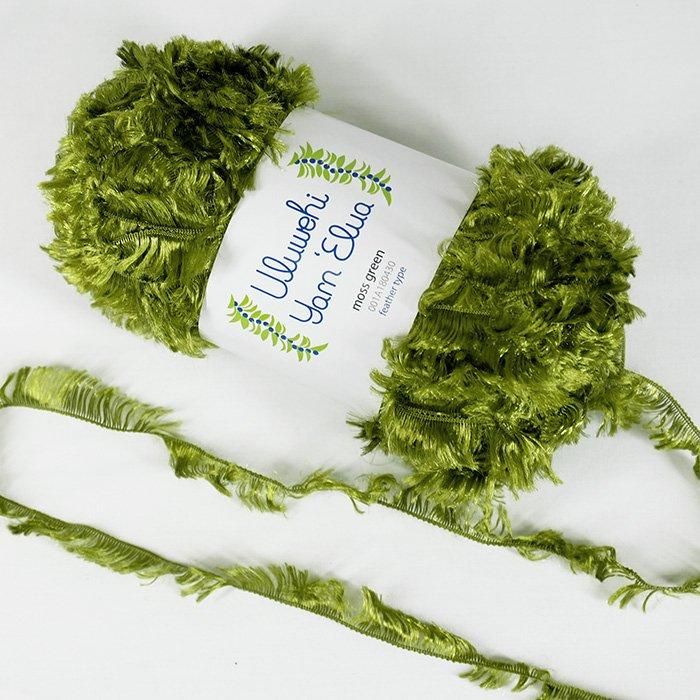 Wool yarn by Urubehiyan, Elua, Moss Green, 50g [uyel-001A180430] 